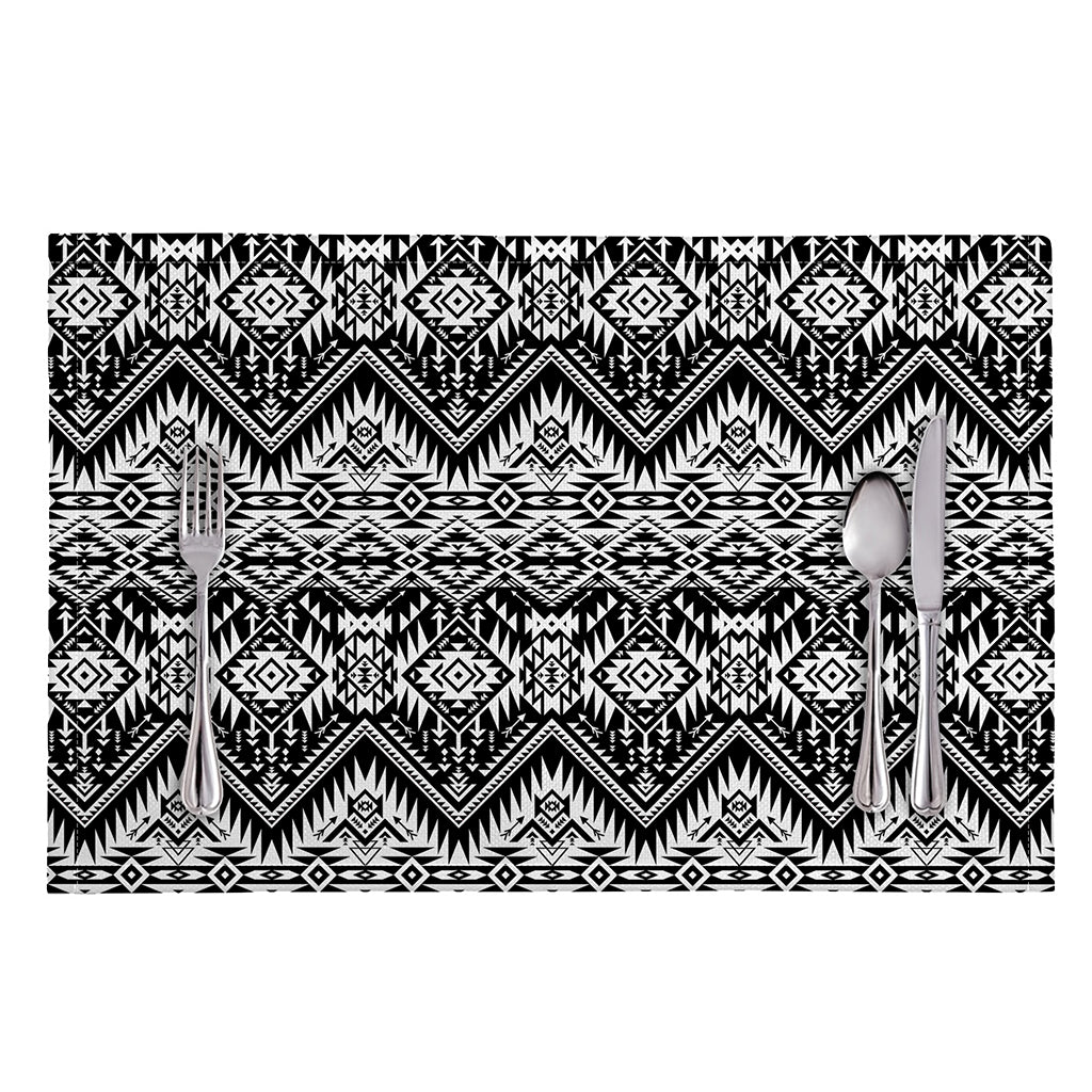 Black And White Navajo Print Placemat