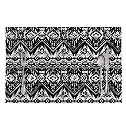 Black And White Navajo Print Placemat