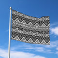 Black And White Navajo Print Polyester Flag