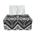 Black And White Navajo Print Rectangle Tissue Box Cover
