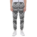 Black And White Navajo Print Joggers