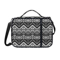 Black And White Navajo Print Shoulder Strap Bible Bag