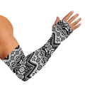 Black And White Navajo Print Sun Protection Arm Sleeves