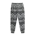 Black And White Navajo Print Sweatpants