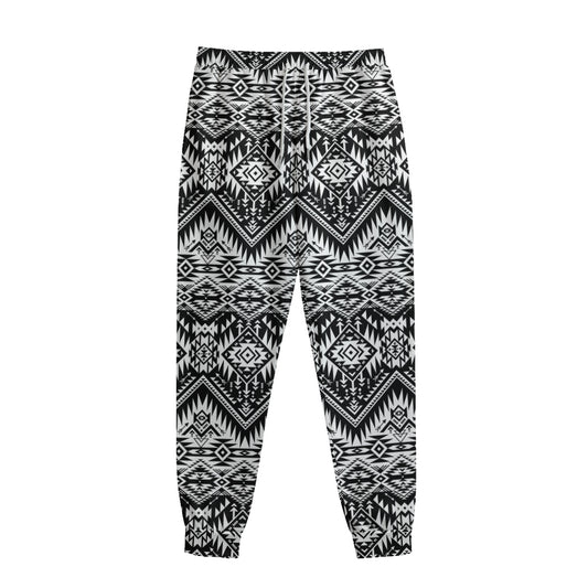 Black And White Navajo Print Sweatpants