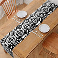 Black And White Navajo Print Table Runner