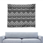 Black And White Navajo Print Tapestry