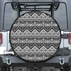 Black And White Navajo Print Tire Cover