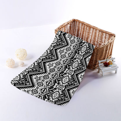 Black And White Navajo Print Towel