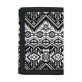 Black And White Navajo Print Trifold Wallet
