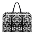 Black And White Navajo Print Utility Tote Bag