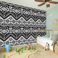 Black And White Navajo Print Wall Sticker