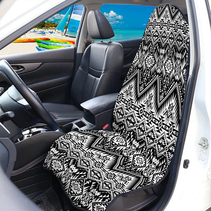 Black And White Navajo Print Waterproof Car Seat Cover