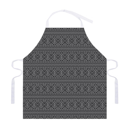 Black And White Navajo Tribal Print Adjustable Apron