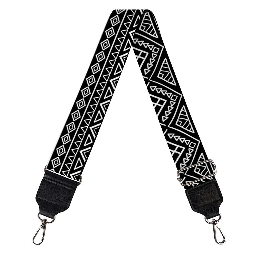 Black And White Navajo Tribal Print Bag Strap