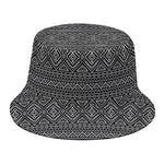 Black And White Navajo Tribal Print Bucket Hat