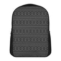 Black And White Navajo Tribal Print Casual Backpack