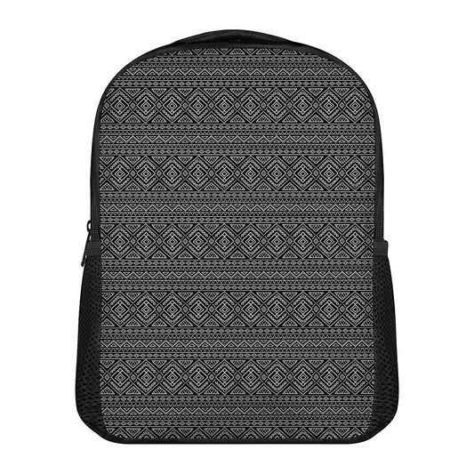 Black And White Navajo Tribal Print Casual Backpack