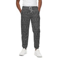 Black And White Navajo Tribal Print Cotton Sweatpants