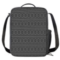 Black And White Navajo Tribal Print Crossbody Lunch Bag
