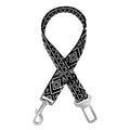 Black And White Navajo Tribal Print Dog Seat Belt