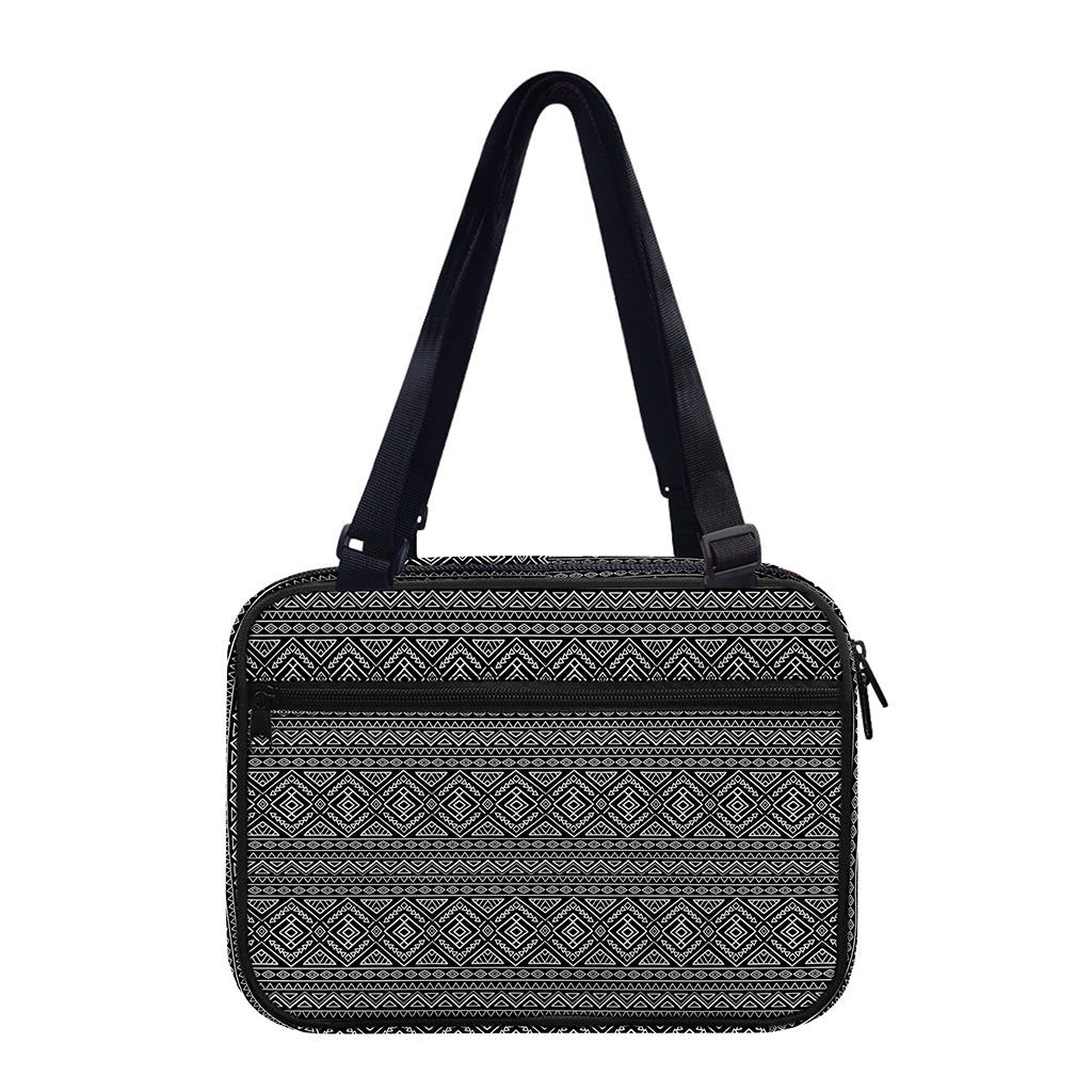 Black And White Navajo Tribal Print Double Strap Bible Bag