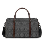 Black And White Navajo Tribal Print Duffle Bag