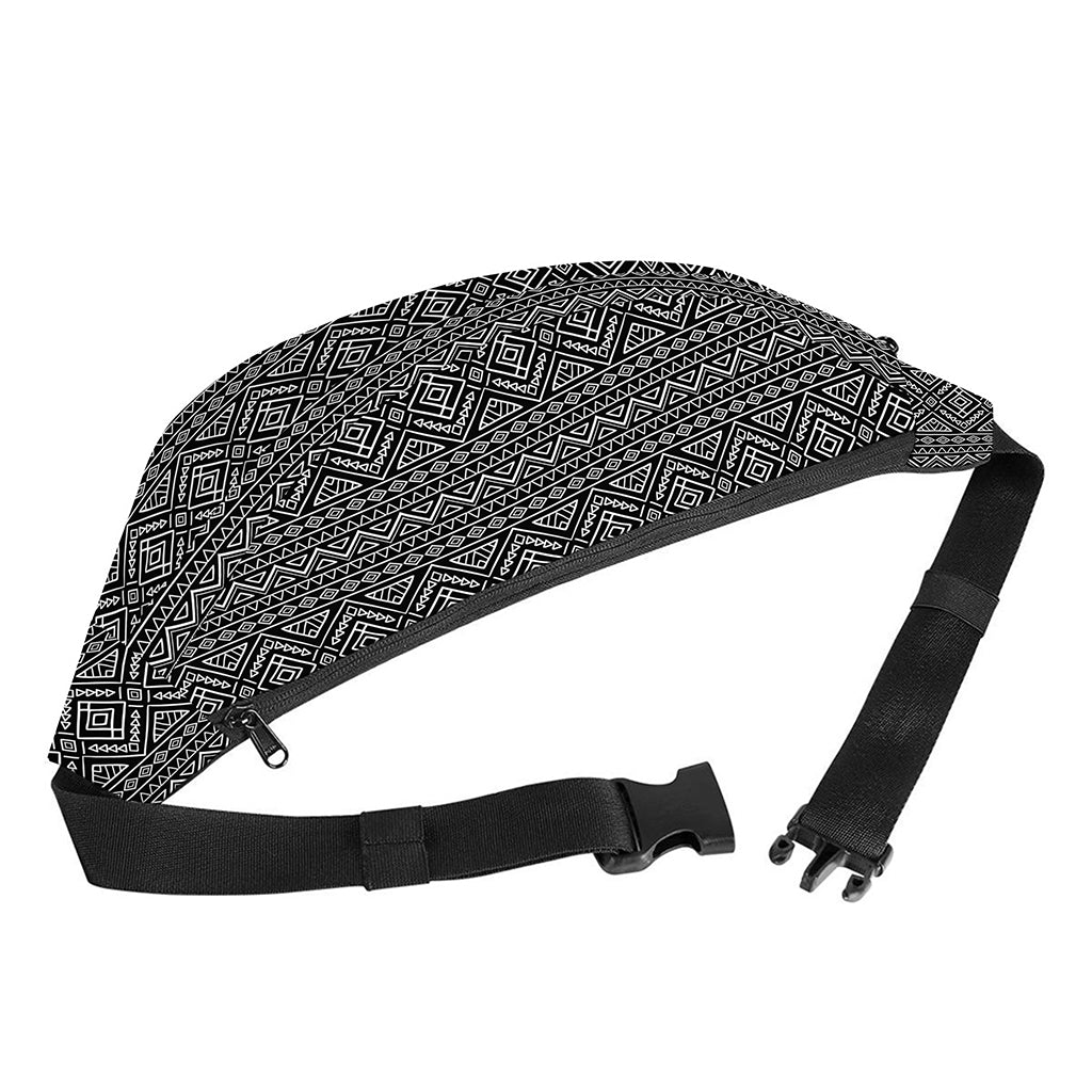 Black And White Navajo Tribal Print Fanny Pack