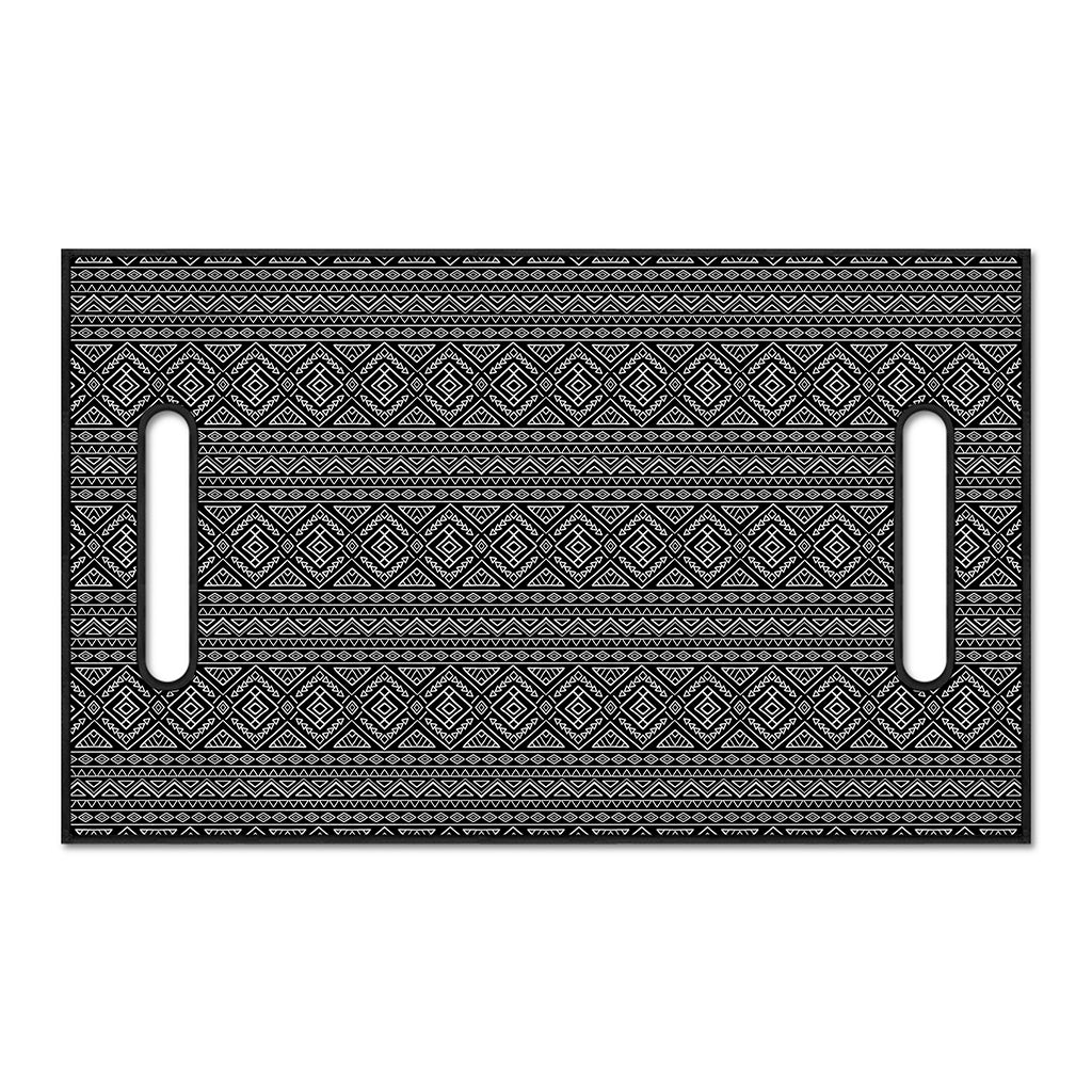 Black And White Navajo Tribal Print Golf Cart Seat Cover