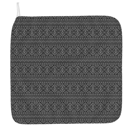 Black And White Navajo Tribal Print Hand Towel