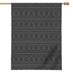 Black And White Navajo Tribal Print House Flag