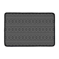 Black And White Navajo Tribal Print Kitchen Mat