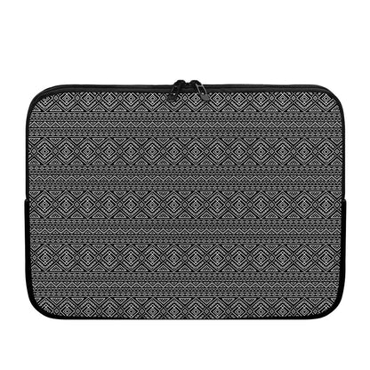 Black And White Navajo Tribal Print Laptop Sleeve