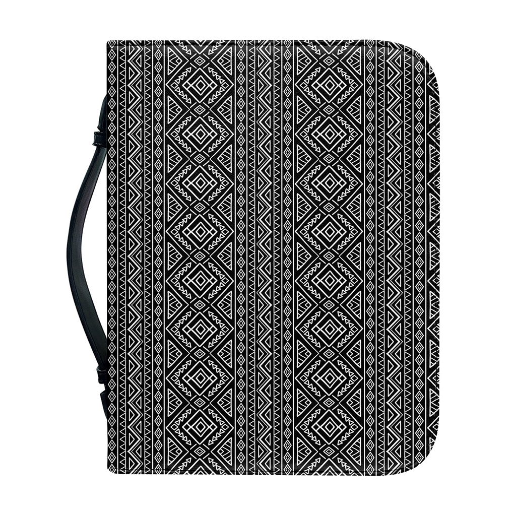 Black And White Navajo Tribal Print Leather Bible Cover