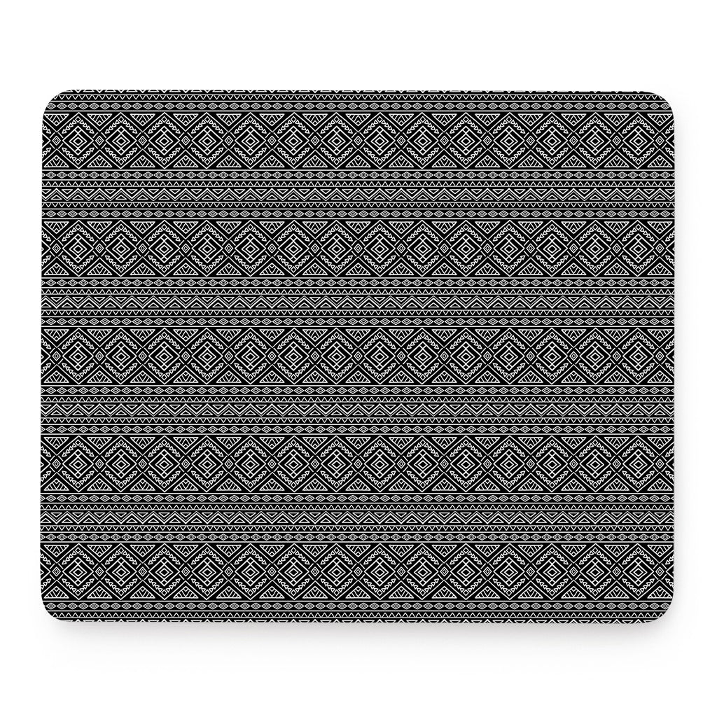 Black And White Navajo Tribal Print Mouse Pad