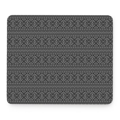 Black And White Navajo Tribal Print Mouse Pad