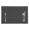 Black And White Navajo Tribal Print Placemat