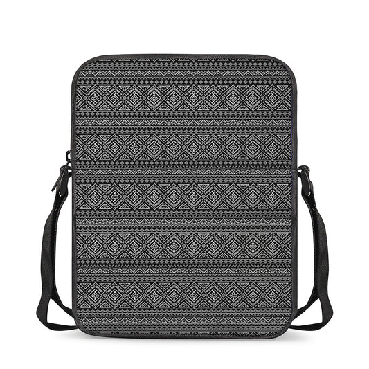 Black And White Navajo Tribal Print Rectangular Crossbody Bag
