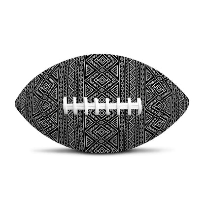 Black And White Navajo Tribal Print Rugby Ball