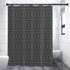 Black And White Navajo Tribal Print Shower Curtain