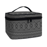 Black And White Navajo Tribal Print Travel Makeup Bag