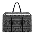 Black And White Navajo Tribal Print Utility Tote Bag