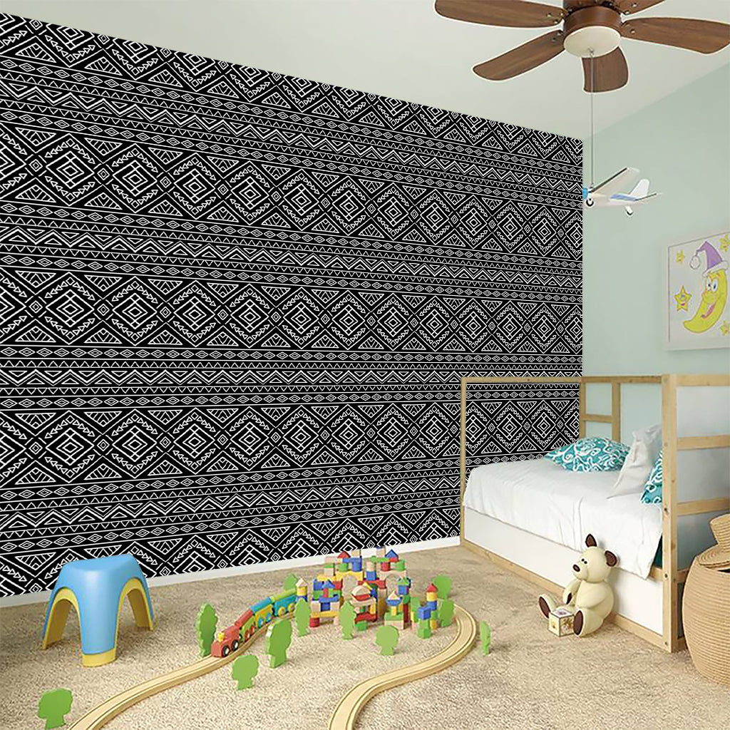 Black And White Navajo Tribal Print Wall Sticker