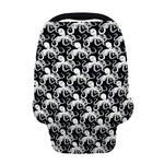 Black And White Octopus Pattern Print Baby Seat Cover