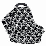 Black And White Octopus Pattern Print Baby Seat Cover