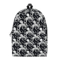 Black And White Octopus Pattern Print School Backpack