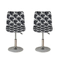 Black And White Octopus Pattern Print Bar Stool Covers
