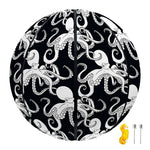 Black And White Octopus Pattern Print Basketball