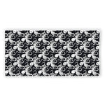 Black And White Octopus Pattern Print Beach Towel