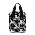 Black And White Octopus Pattern Print Bible Tote Bag